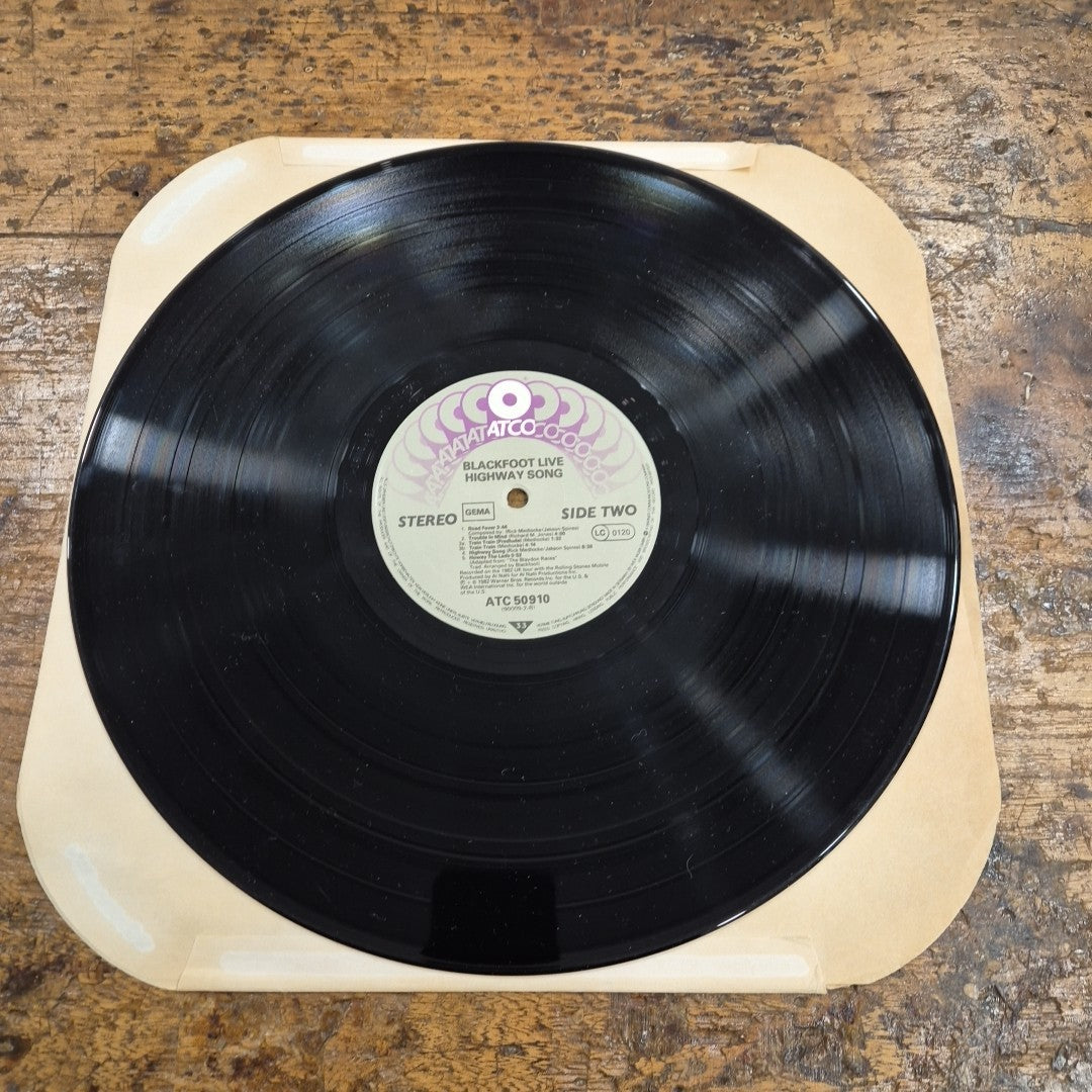 LP Blackfoot Highway Song Live ATC 50910 1982 Musica Rock Vinile