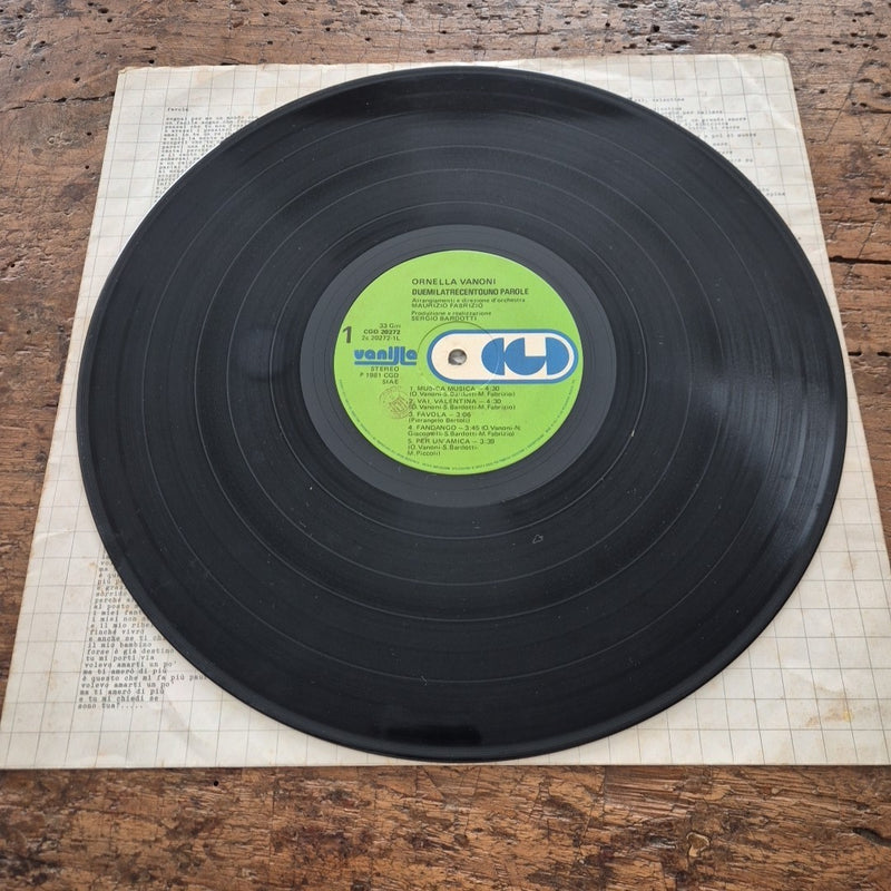 LP Ornella Vanoni Duemilatrecentouno Parole CGD 20272 Musica Italiana Chanson