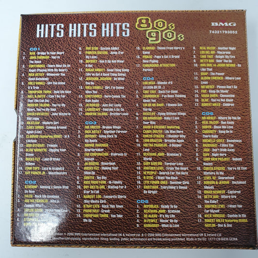 CD Various – Hits Hits Hits 80s 90s BMG – 74321793052Box 6cd