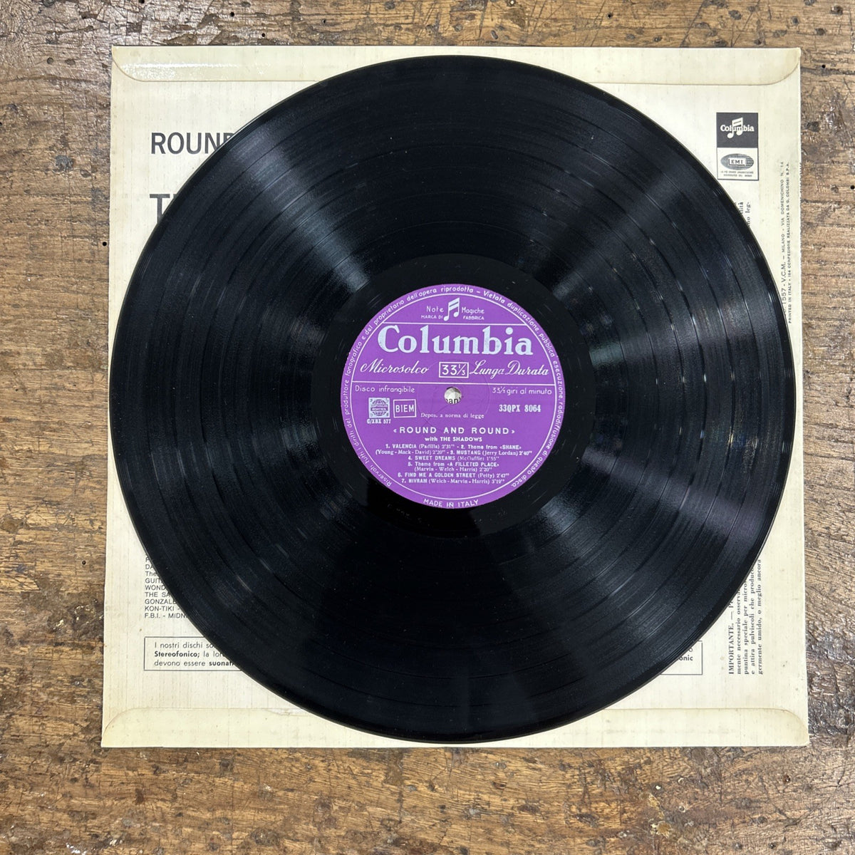 LP Round And Round With The Shadows 33QPX 8064 Funk Soul Disco Vinile