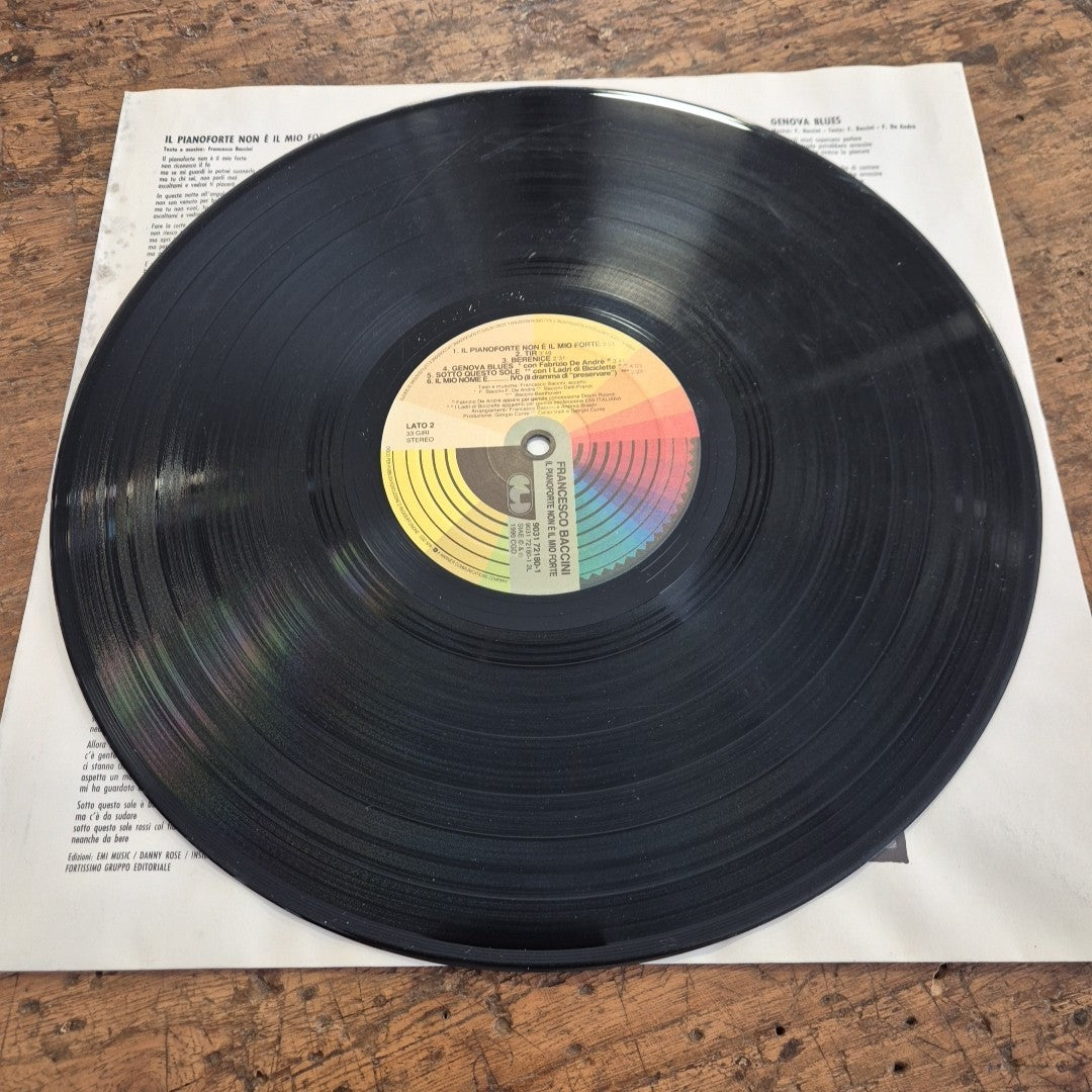 LP Francesco Baccini - Il Pianoforte Non È Il Mio Forte 9031 72180-1 Vinile 12
