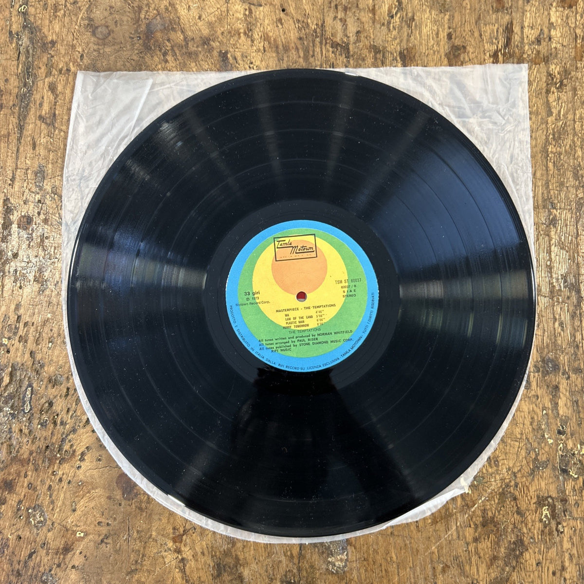 LP The Temptations - Masterpiece TSM ST 60037 Italy 1973 Funk Soul Disco Vinile