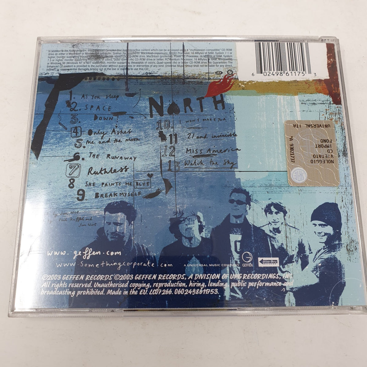 CD Something Corporate – North Geffen Records – 0602498611753