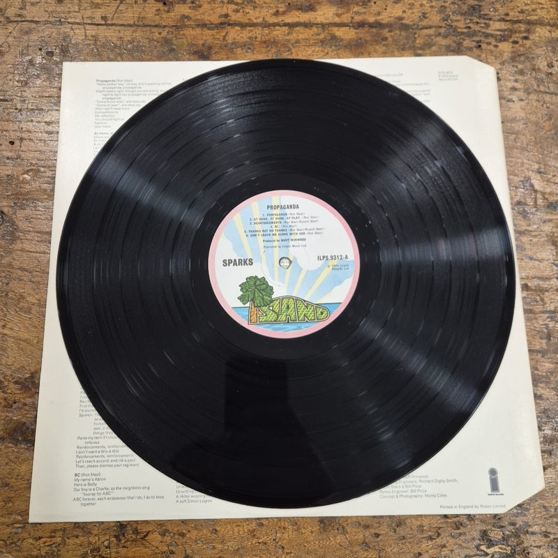 LP Sparks - Propaganda ILPS 9312 made In Uk 1974 Musica Rock Vinile
