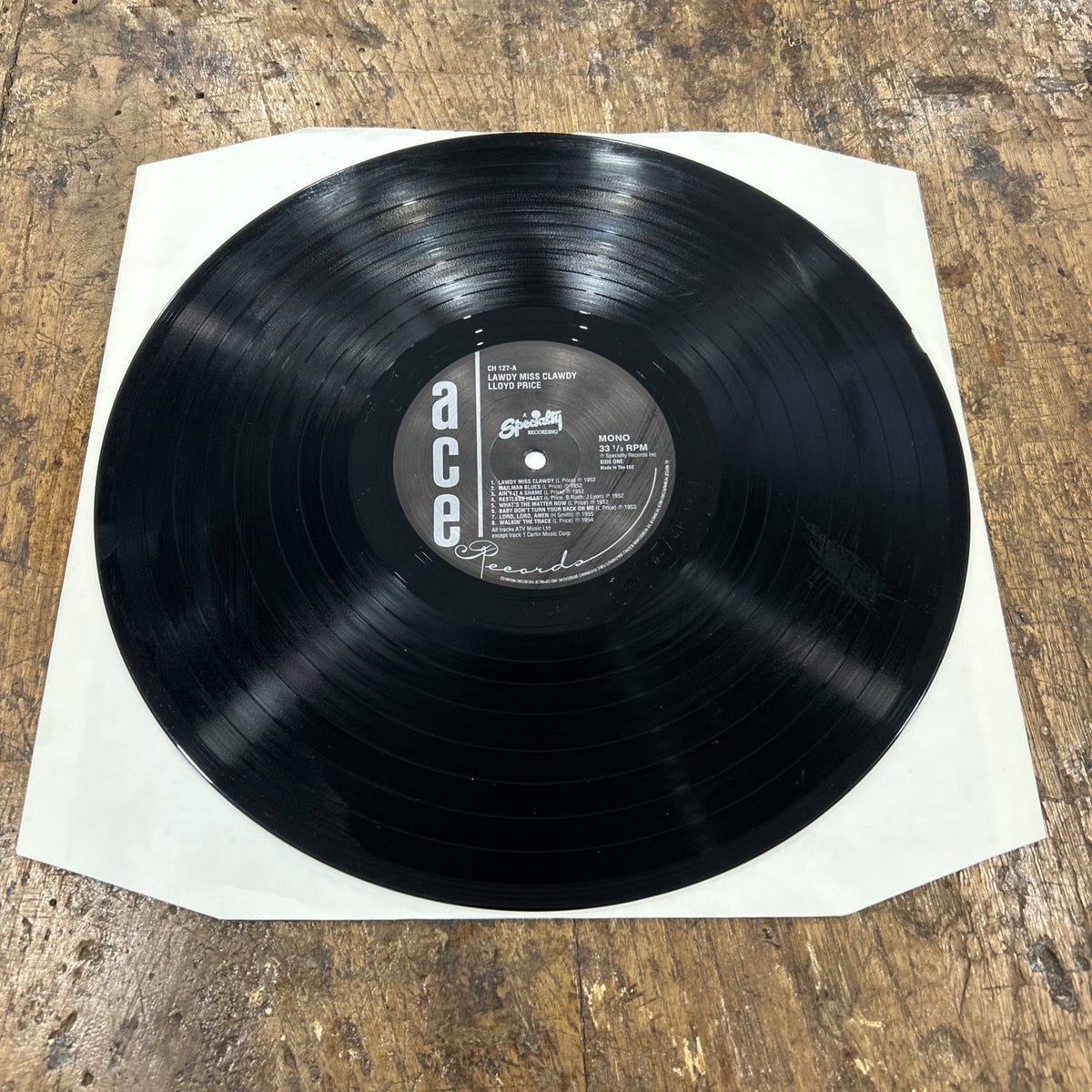 LP Lloyd Prince - Lawdy Miss Clawdy CH127B Made In UK 1985 Vinile Blues Rock