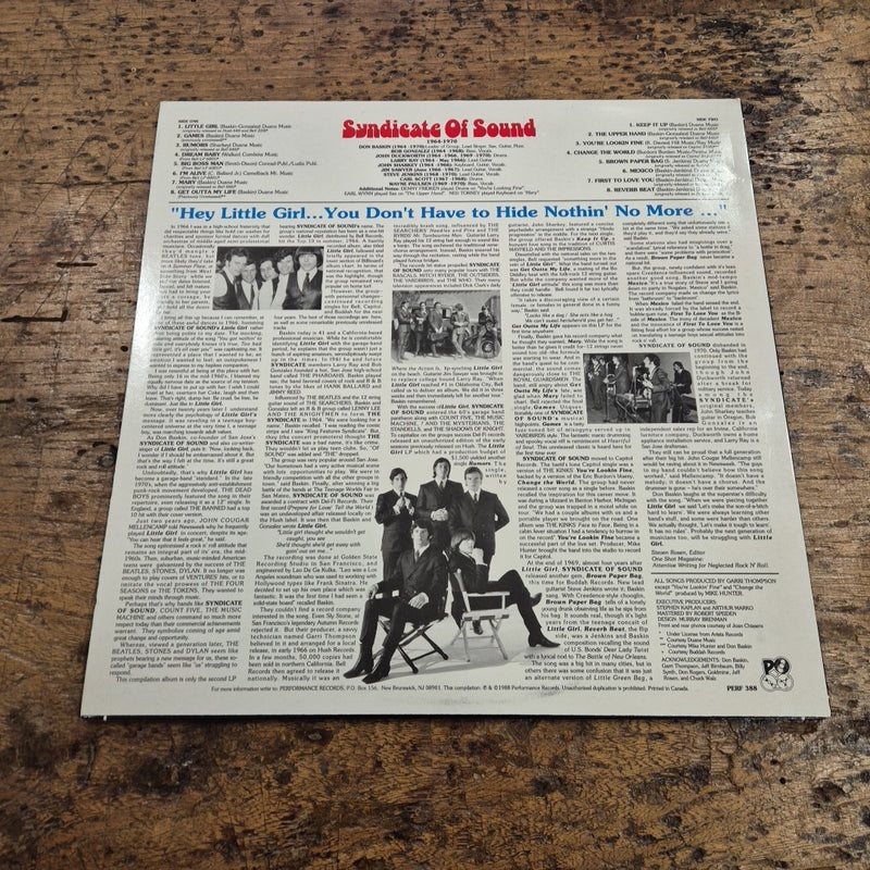 LP Syndacate Of Sound PERF 388 Little Girl Musica Rock Garage Vinile