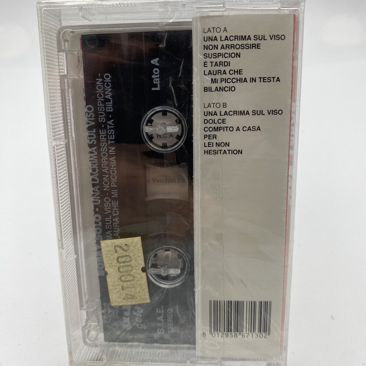 MUSICASSETTA Tape SS Bobby Solo- Una Lacrima Sul Viso Italiano