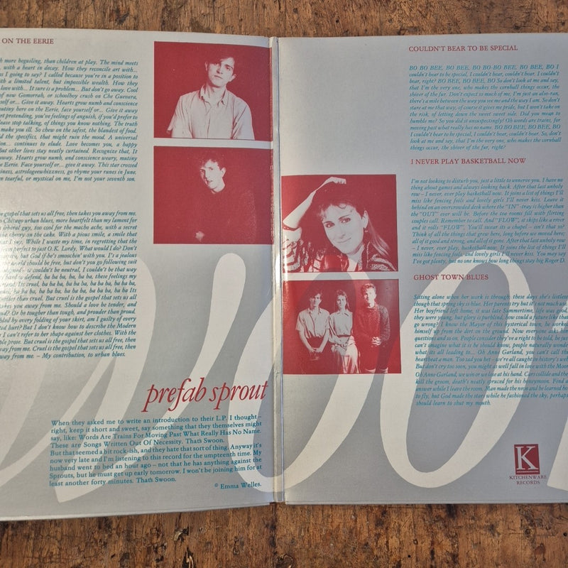 LP  Swoon Prefab Sprout CBS 25859 Made In Holland Musica Rock Vinile 12