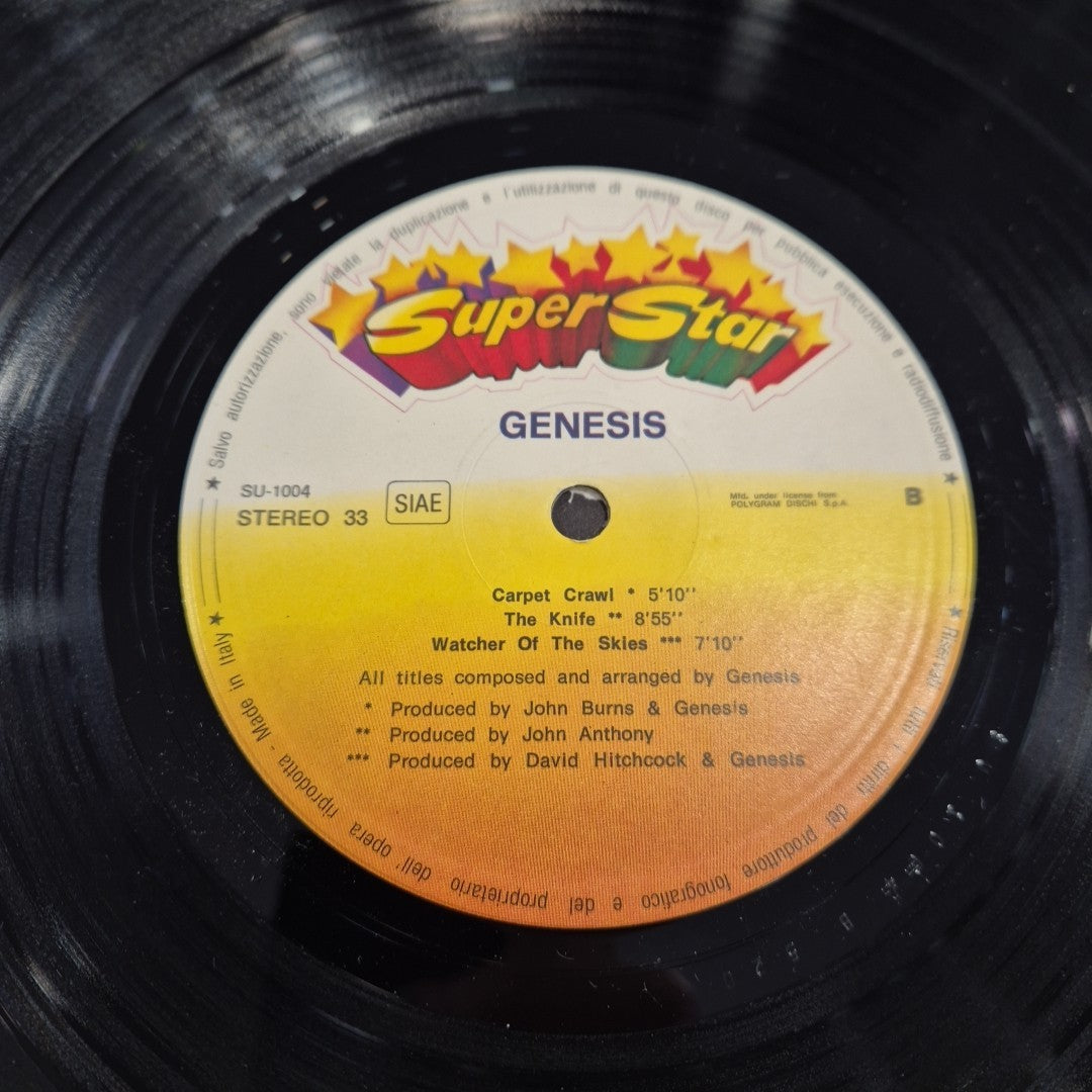 LP Genesis - Genesis SU-1015 Italy 1982 Musica Prog Rock Vinile
