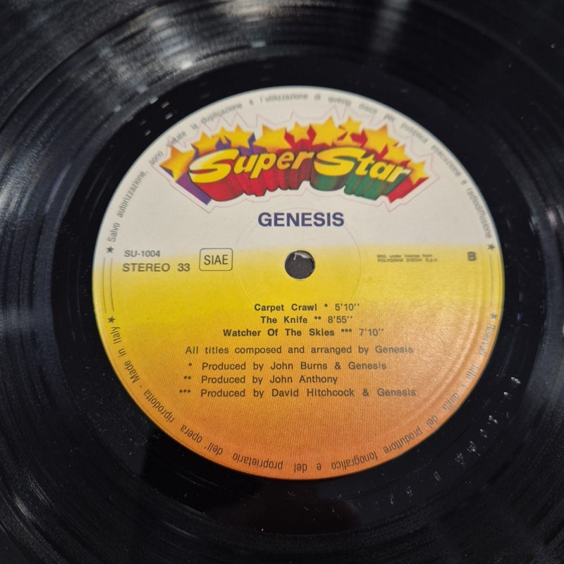 LP Genesis - Genesis SU-1015 Italy 1982 Musica Prog Rock Vinile