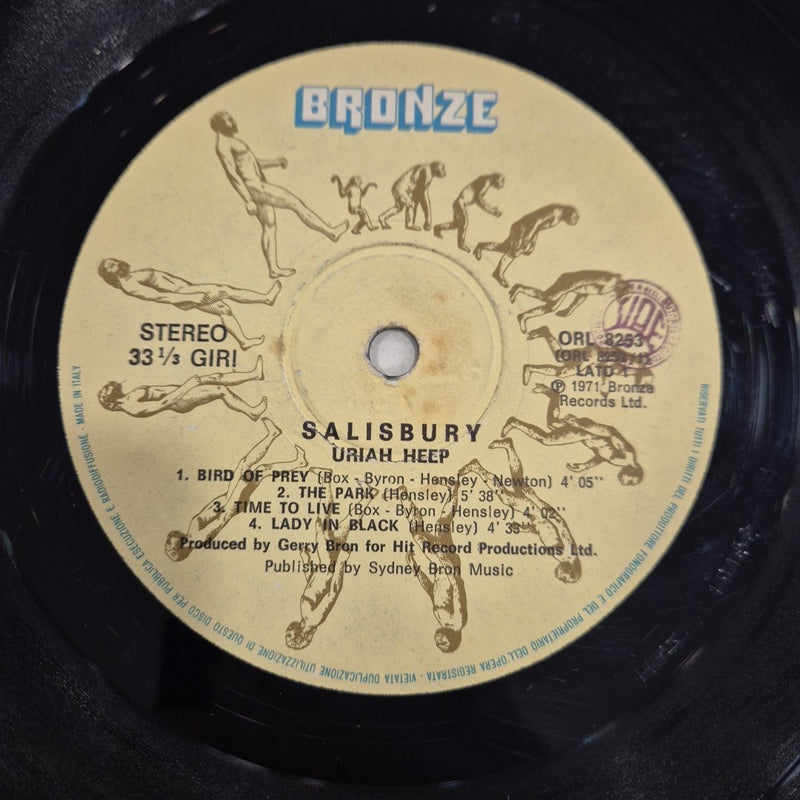 LP Uriah Heep - Salisbury Orl 8253 Italy Musica Rock Pop Vinile