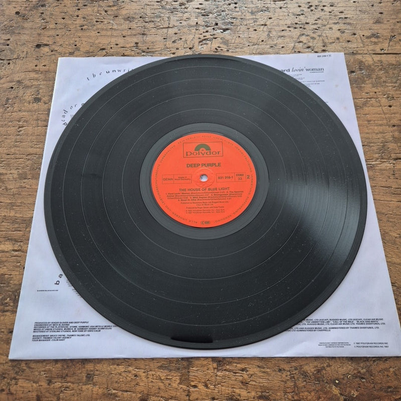 LP Deep Purple - The House Of Blue Light 831 318-1 Made In Germany Musica Rock