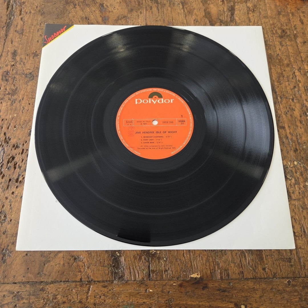 LP Jimi Hendrix - Isle Of Wight 2459 398 Made In Italy 1971 Psychedelic Rock