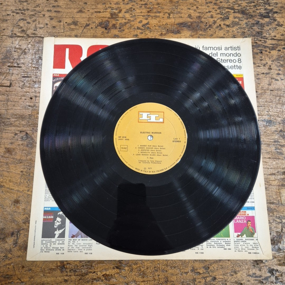 LP Electric Warrior - T-rex ISP 34146 Made In Italy 1971 Musica Rock Vinile
