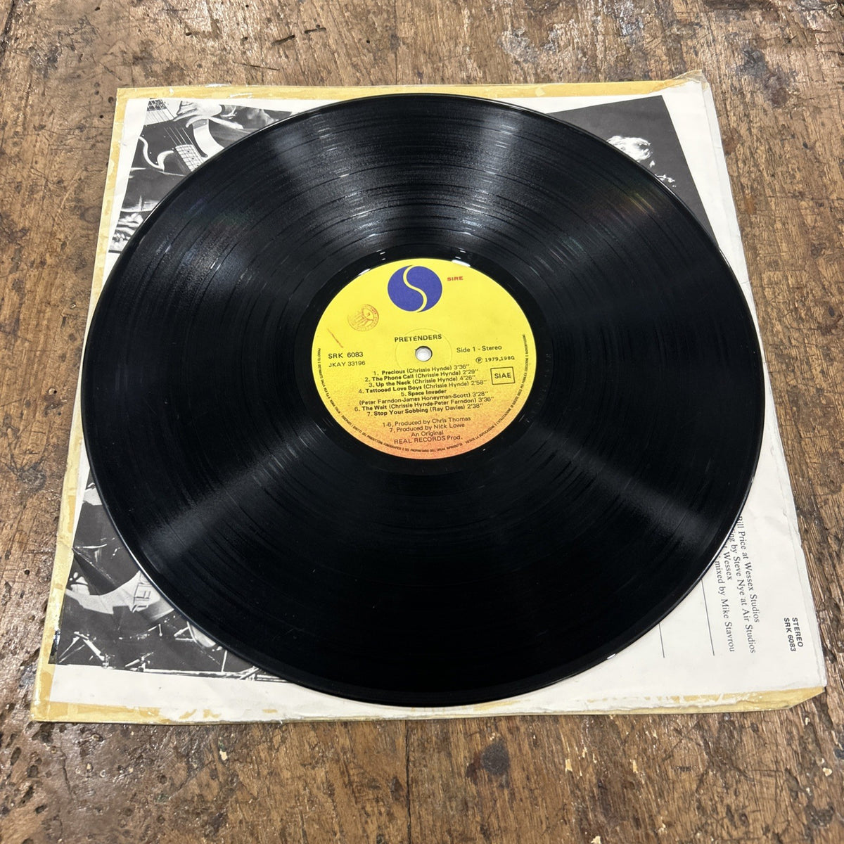 LP Pretenders - SRK 6083 Vinile 1980 Italy Rock New Wave