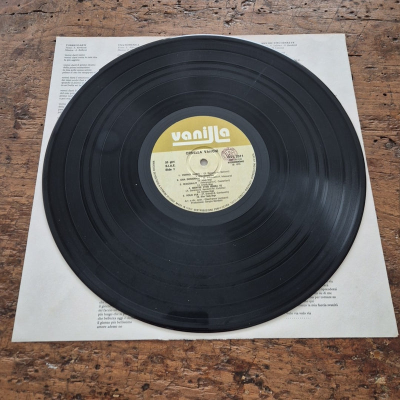 LP Ornella Vanoni - Vanilla OVL 2011 Made In Italy 1978 Musica Italiana Vinile