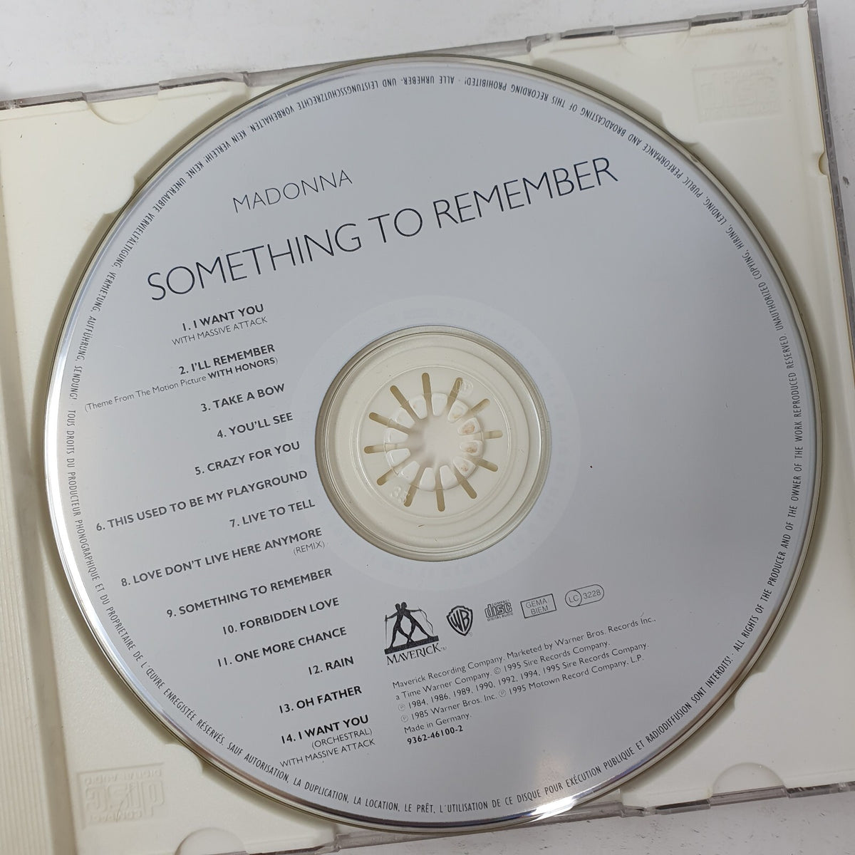 CD Madonna – Something To Remember Maverick – 9362-46100-2