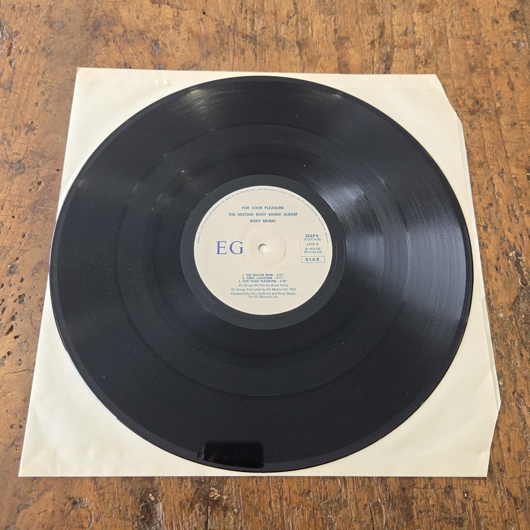LP Roxy Music - For Your Pleasure EGLP8 Made In Italy 1973 Gatefold Pop Soul