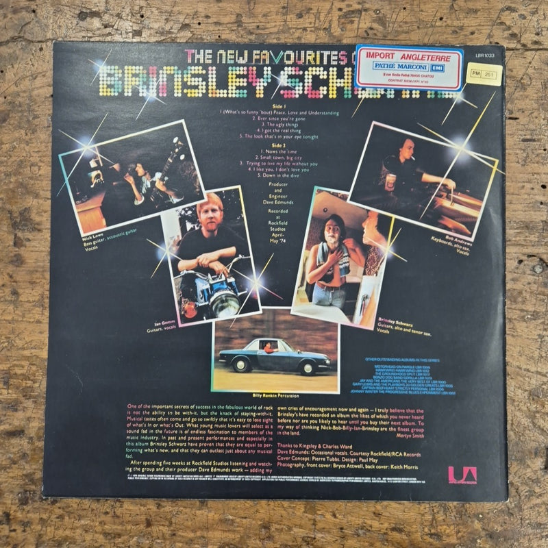 LP Brinsley Schwarz - The New Favourites Of LBR 1033 Made In UK Vinile Rock