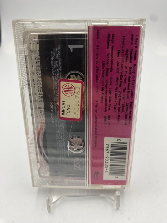 MUSICASSETTA Tape VG Various – Woodstock Original Soundtrack Folk Rock Stage 89”