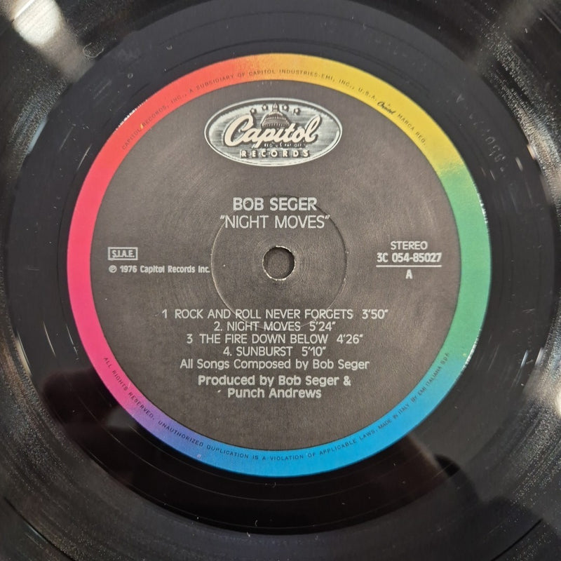 LP Bob Seger - Night Moves 3C 054-85027 Made In Italy 1876 Rock Vinile