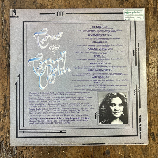LP Tommy Bolin - Teaser W 50208 1975 Made In Italy Blues Rock Vinile