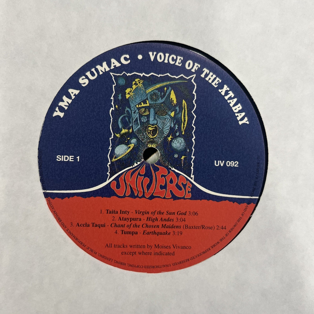 10" Vinyl Latin Yma Sumac – Voice Of The Xtabay Quechua Italy 2003