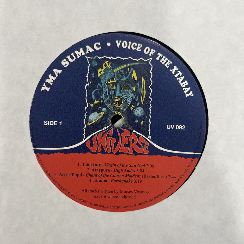10" Vinyl Latin Yma Sumac – Voice Of The Xtabay Quechua Italy 2003