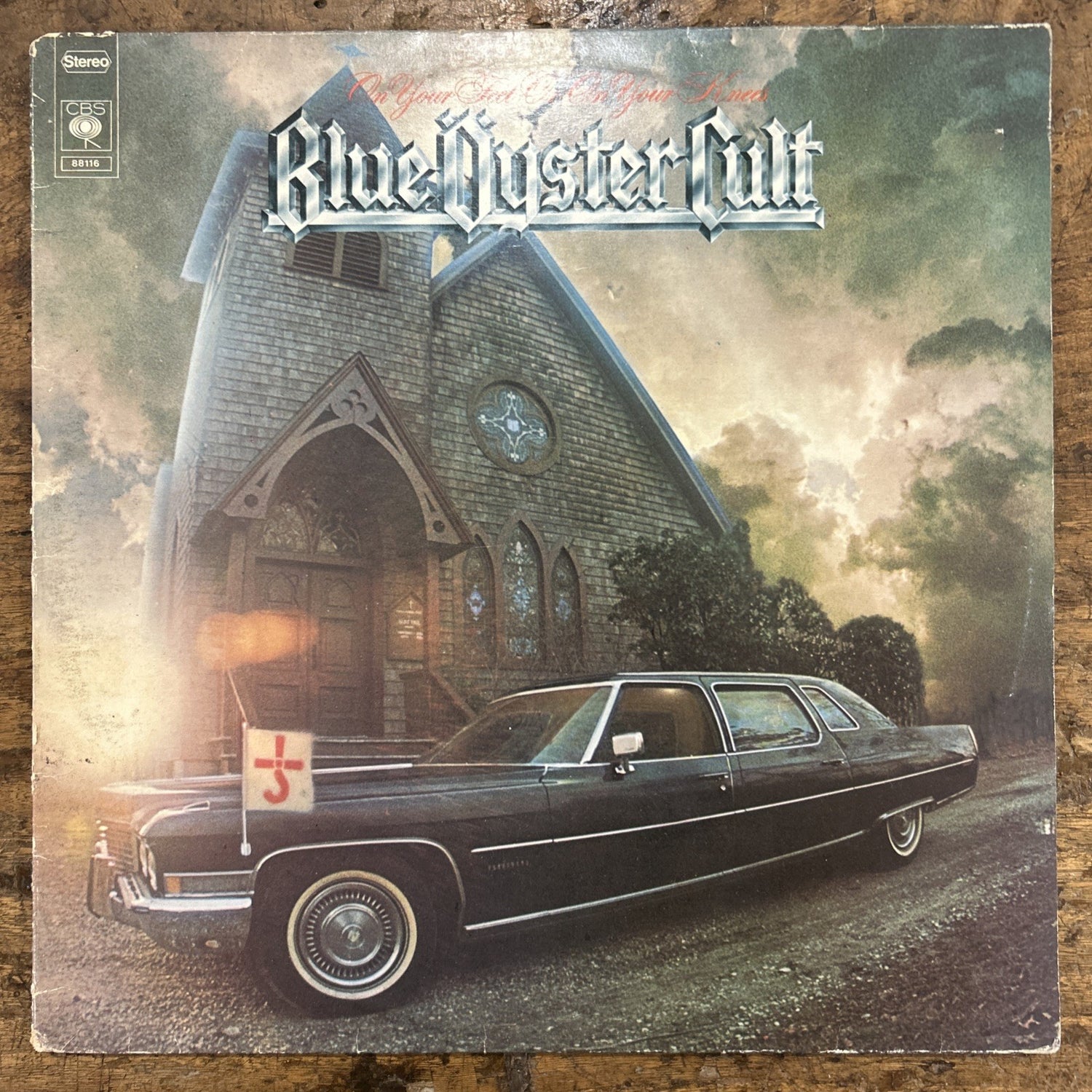 LP  Blue Oyster Cult - On Your Feet Or On Your Knees CBS 88116 Vinile Hard Rock