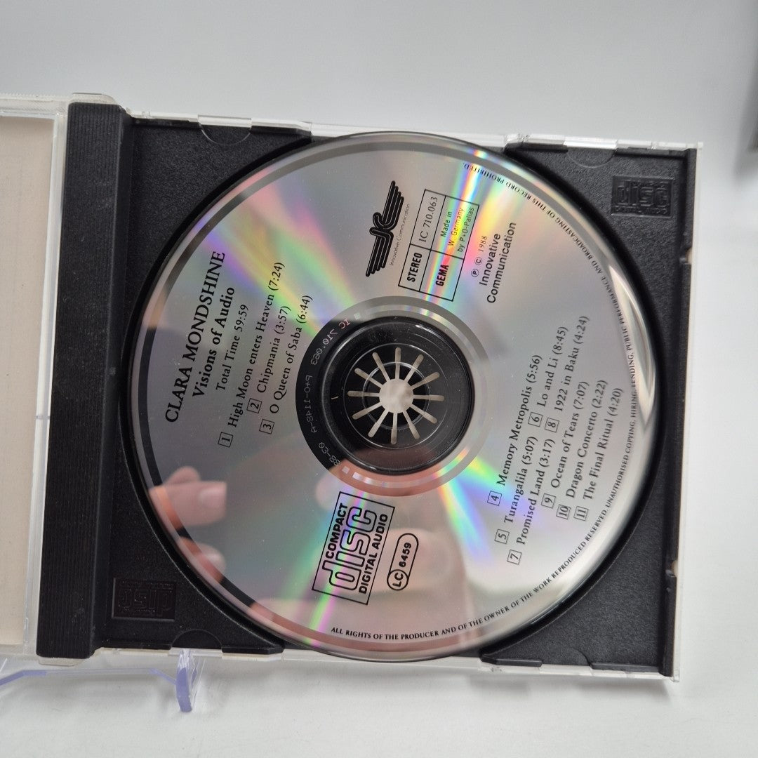 CD Dance CLARA MONDSHINE - Visions Of Audio ELECTRO INDUSTRIAL 1993