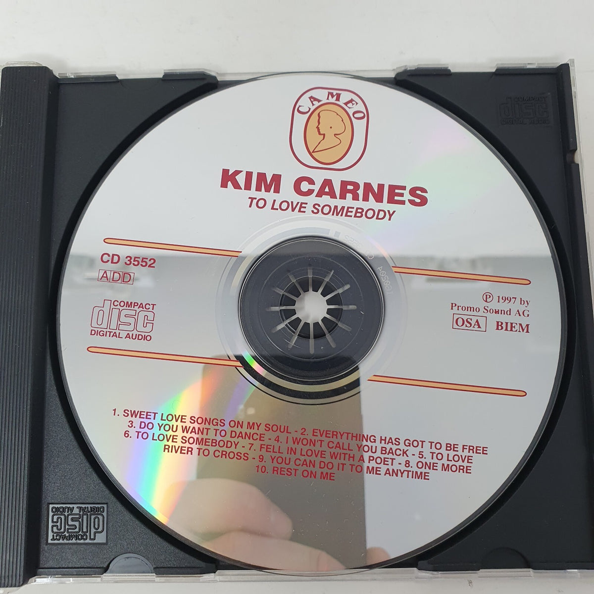 CD Kim Carnes – To Love Somebody Cameo  CD3552