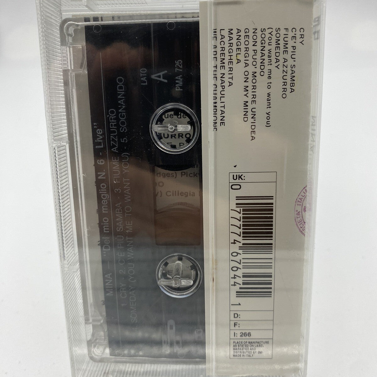 MUSICASSETTA Tape SS Mina - Del Mio Meglio N6 Live  Italy