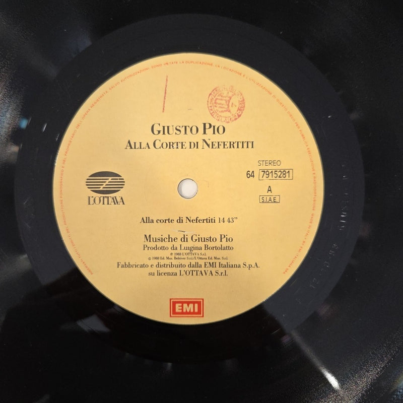 LP Giusto Pio - Alla Corte Di Nefertiti 64 7915281 1988 Made In Italy EMI