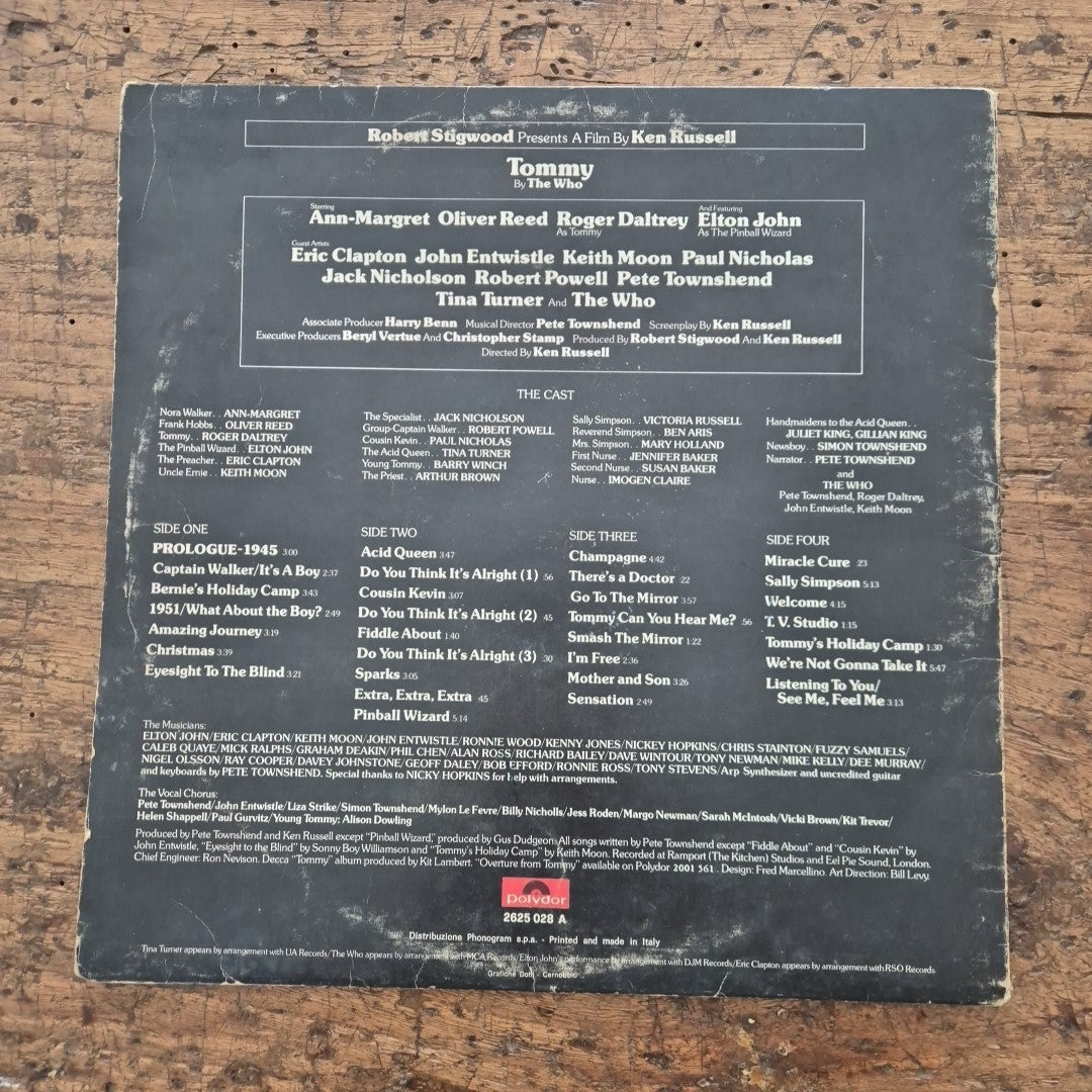 LP The Who - Tommy Original Soundtrack Recording 2335 093 Rock Vinile 12