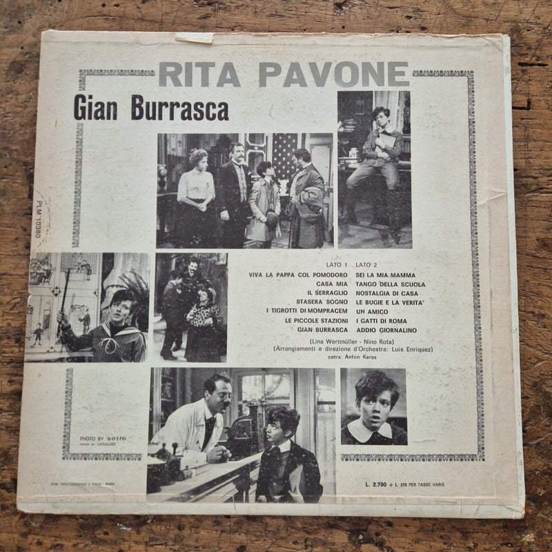 LP Rita Pavone - Gian Burrasca PML 10380 Rca Musica Italiana Vinile