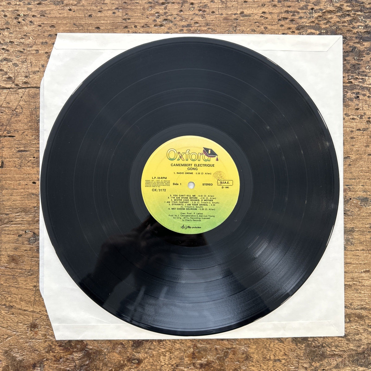 LP Camembert Electrique - Gong OX/3172 VINILE Made In Italy Psychedelic Rock