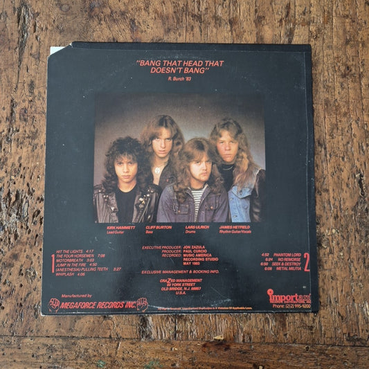 LP Metallica - Kill 'Em All MRI 069 Usa 1983 Heavy Trash Metal Vinile 12