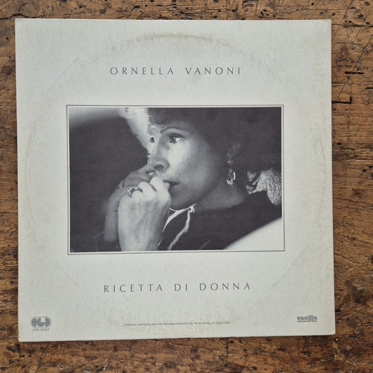 LP Ornella Vanoni Ricetta Di Donna CGD 20227 Musica Italiana Vinile Pop