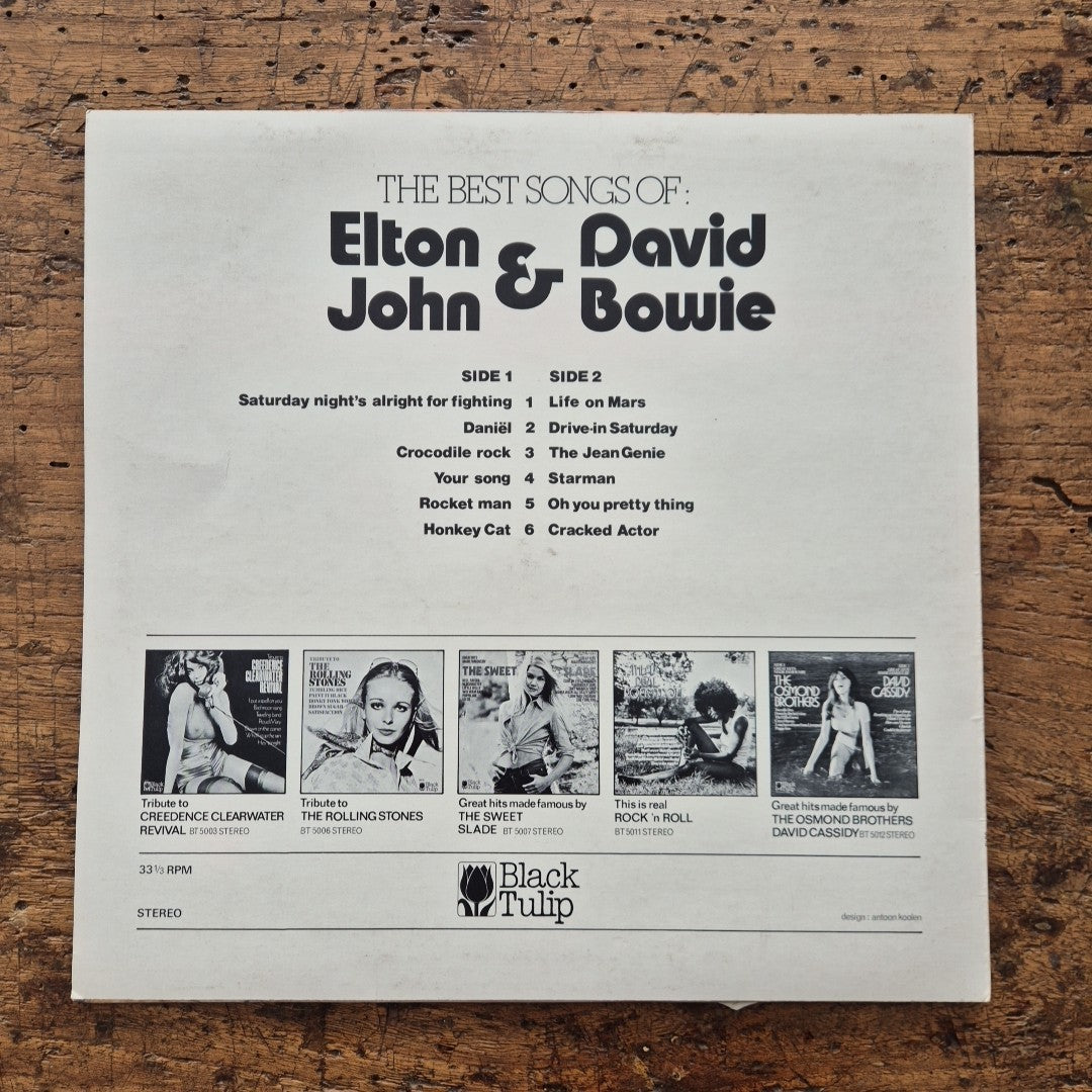 LP The Best Song Of Elton John & David Bowie BT 5013 Netherland 1974