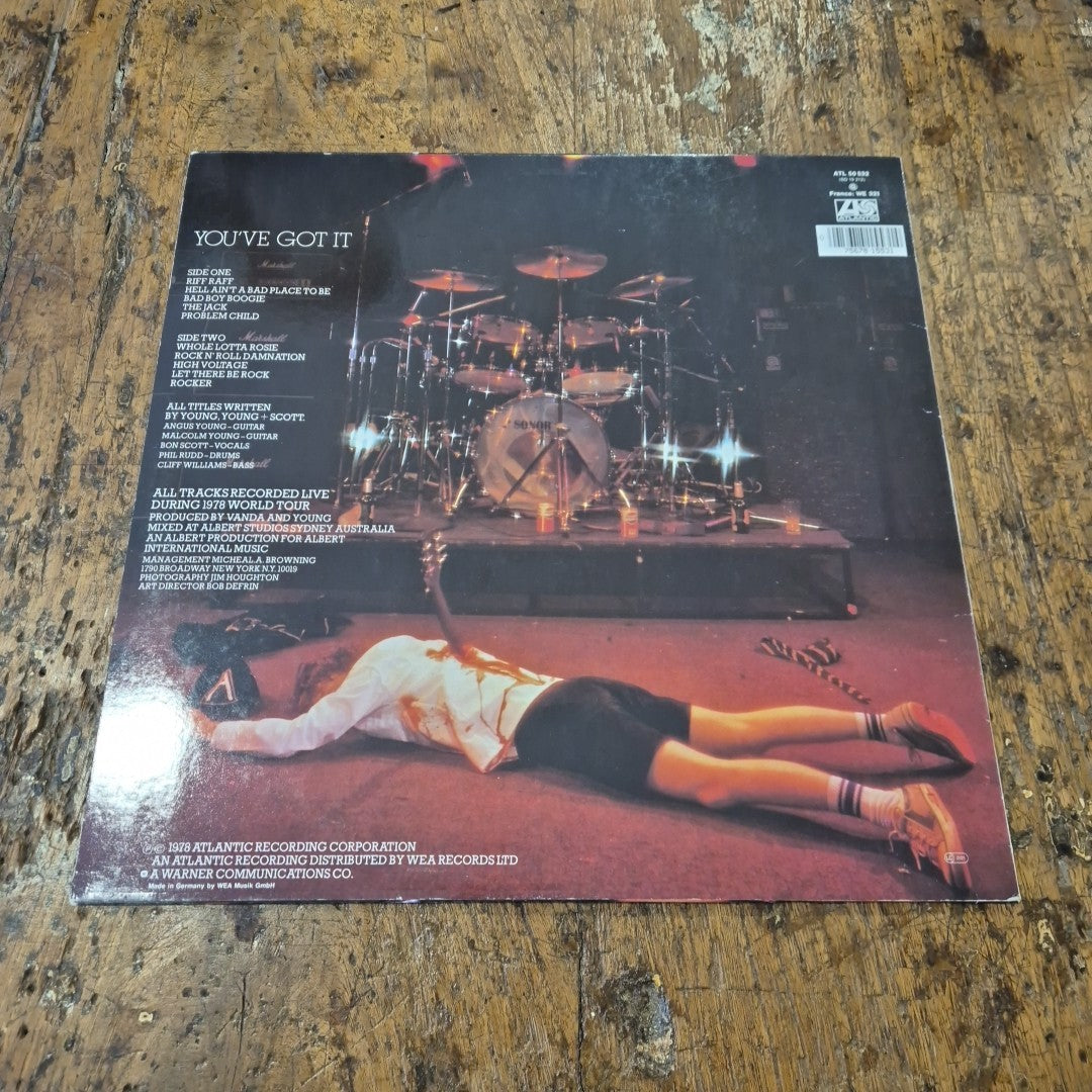 LP AC/DC - If You Want Blood You've Got It K 50 532 Hard Rock Vinile 12