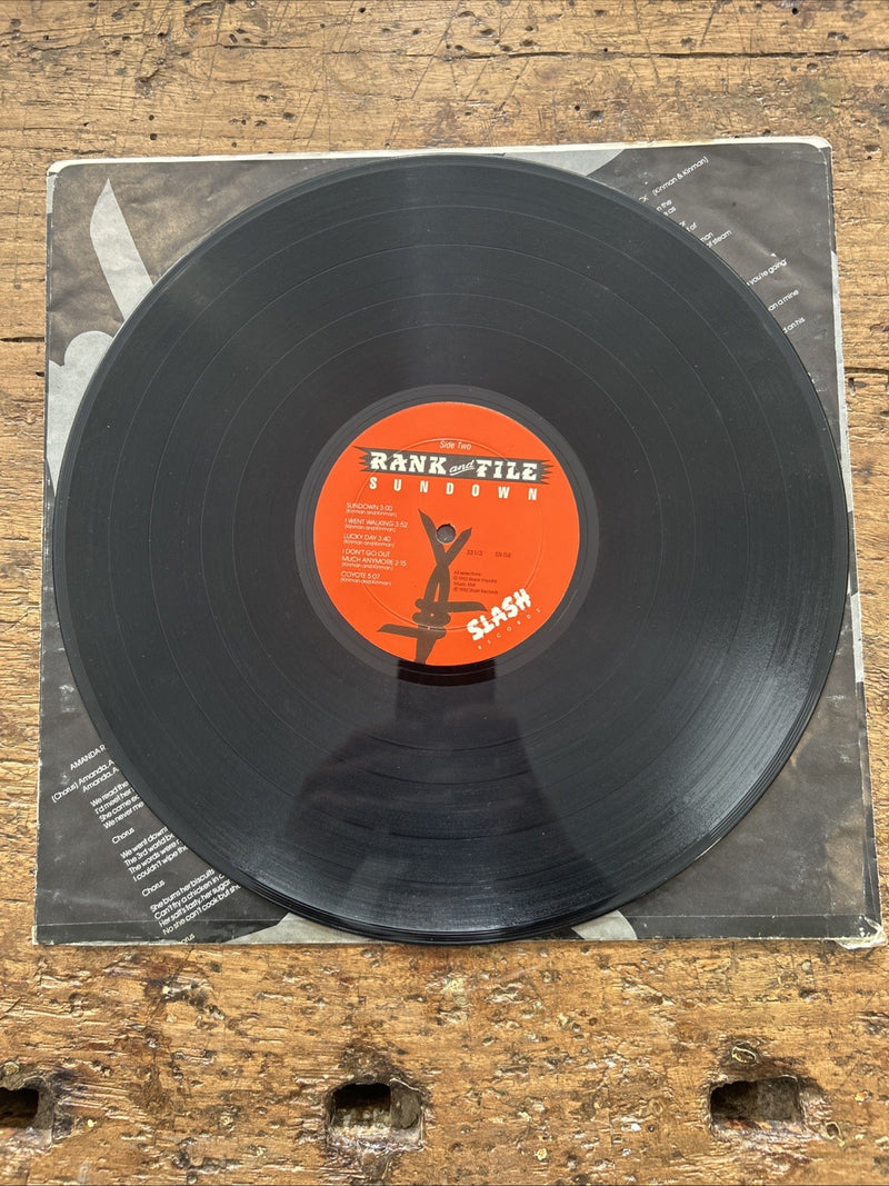 LP Rank And File - Sundown SR-114 Vinile Musica Punk Rock