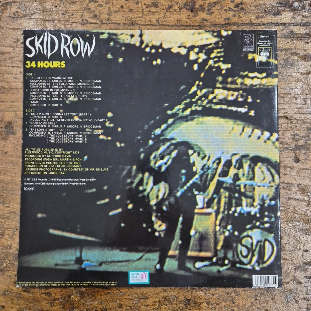 LP Skid Row - 34 Hours Gary Moore RR 2073-LX Musica Rock Vinile