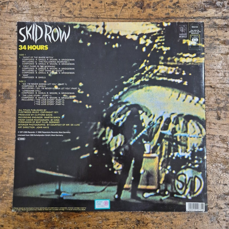 LP Skid Row - 34 Hours Gary Moore RR 2073-LX Musica Rock Vinile