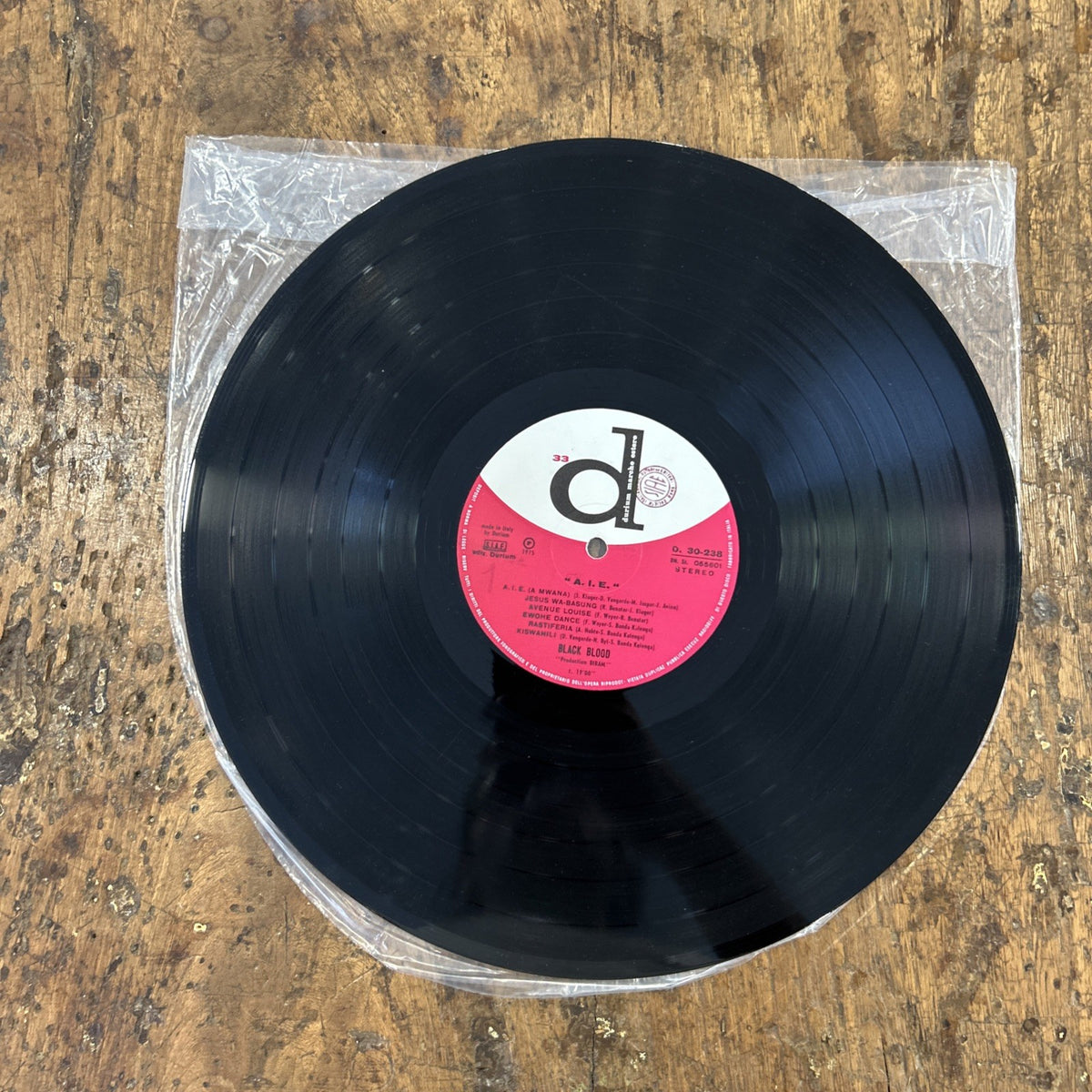 LP A.I.E. - Black Blood D. 30-238 Italy 1975 Funk Soul Disco Vinile 12”