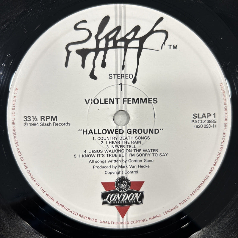 LP Violent Femmes - Hallowed Ground SLAP 1 Vinile 1984 UK Indie Rock Country
