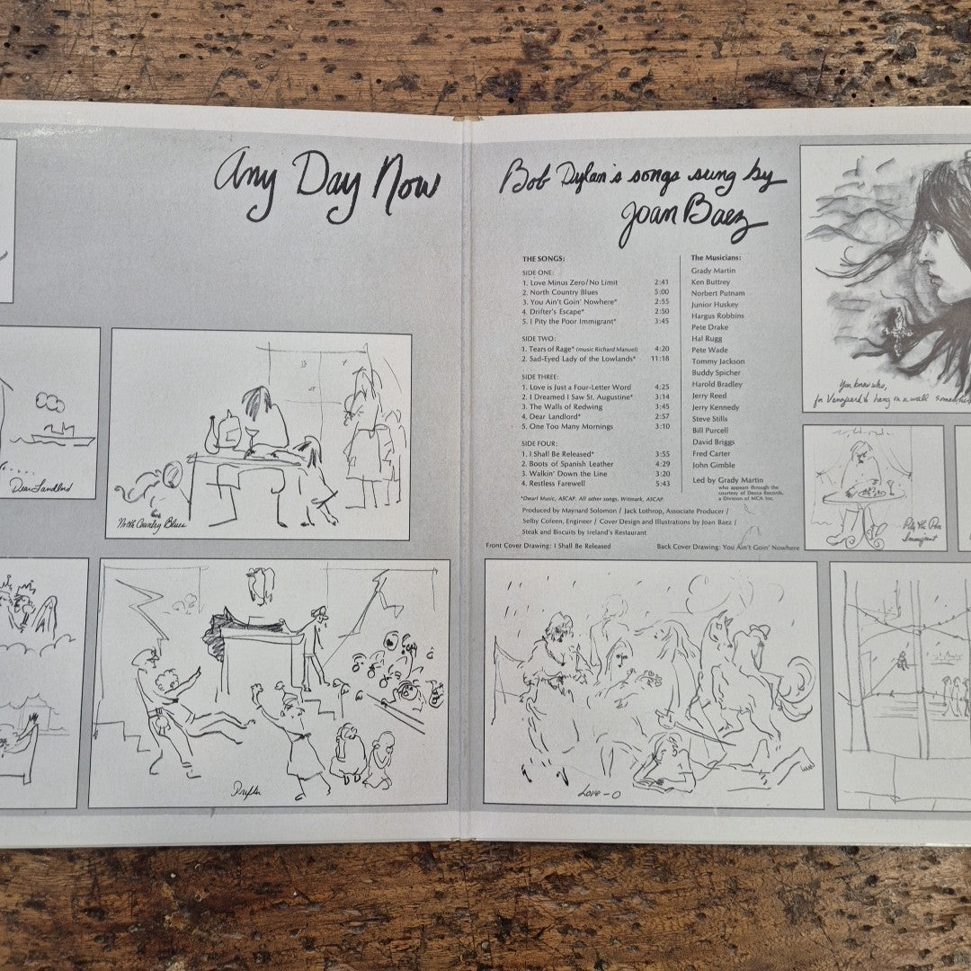 LP Joan Baez - Any Day Now VSD 55/56 Made In France Rock Vinile