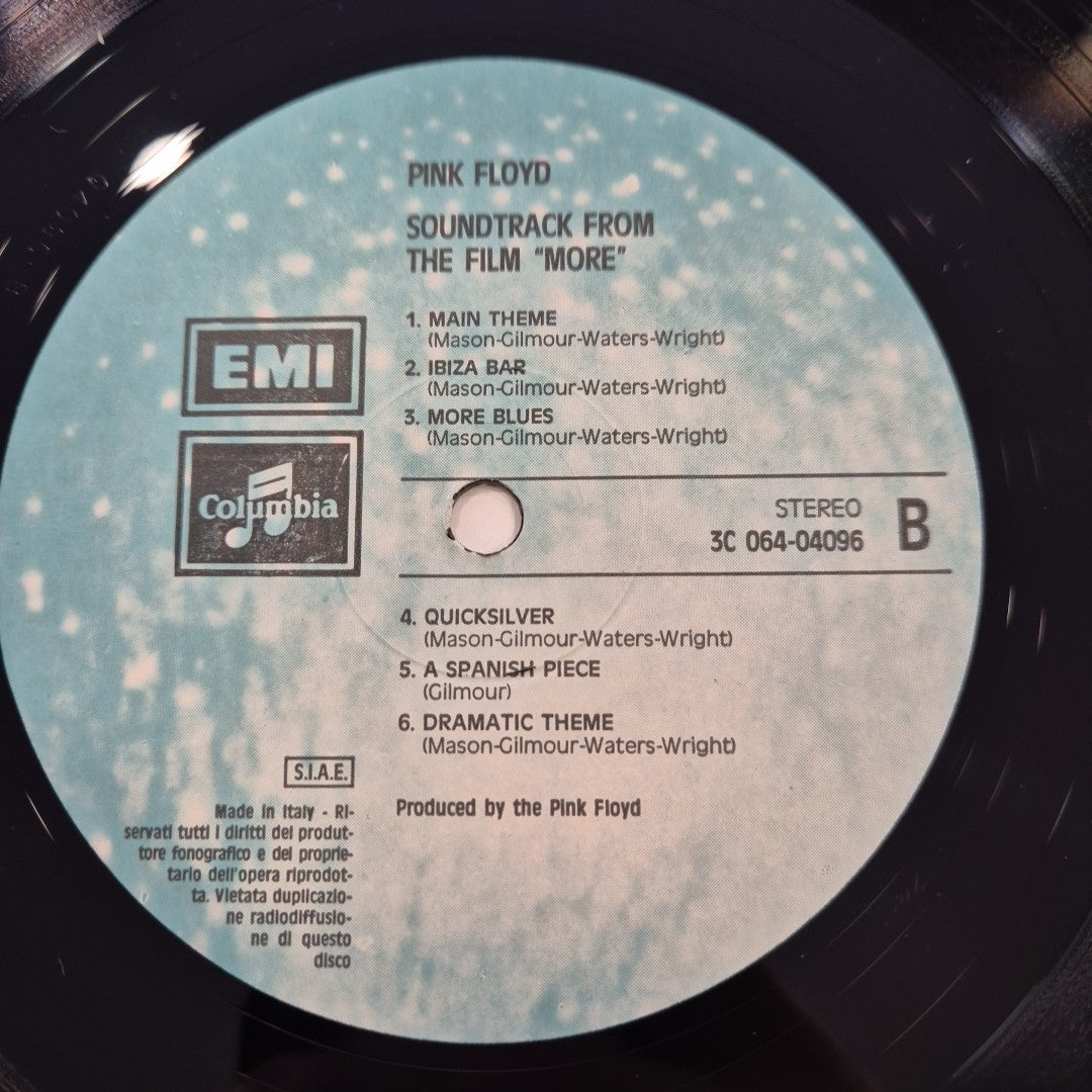 LP Pink Floyd Soundtrack From The Film More 3C 064 04096 Italy Psychedelic Rock