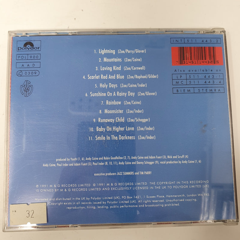 CD Zoë – Scarlet Red And Blue Polydor – 511 443-2