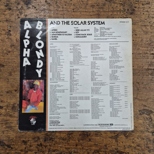 LP Alpha Blondy And The Solar System Apartheid Is Nazism 1986 Reggae Dub Vinile