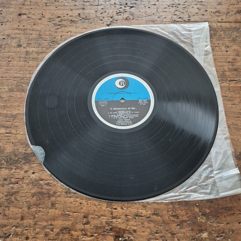 LP Luigi Tenco Ti Ricorderai Di Me... MRP 9031 Italy 1967 Pop Chanson Italia